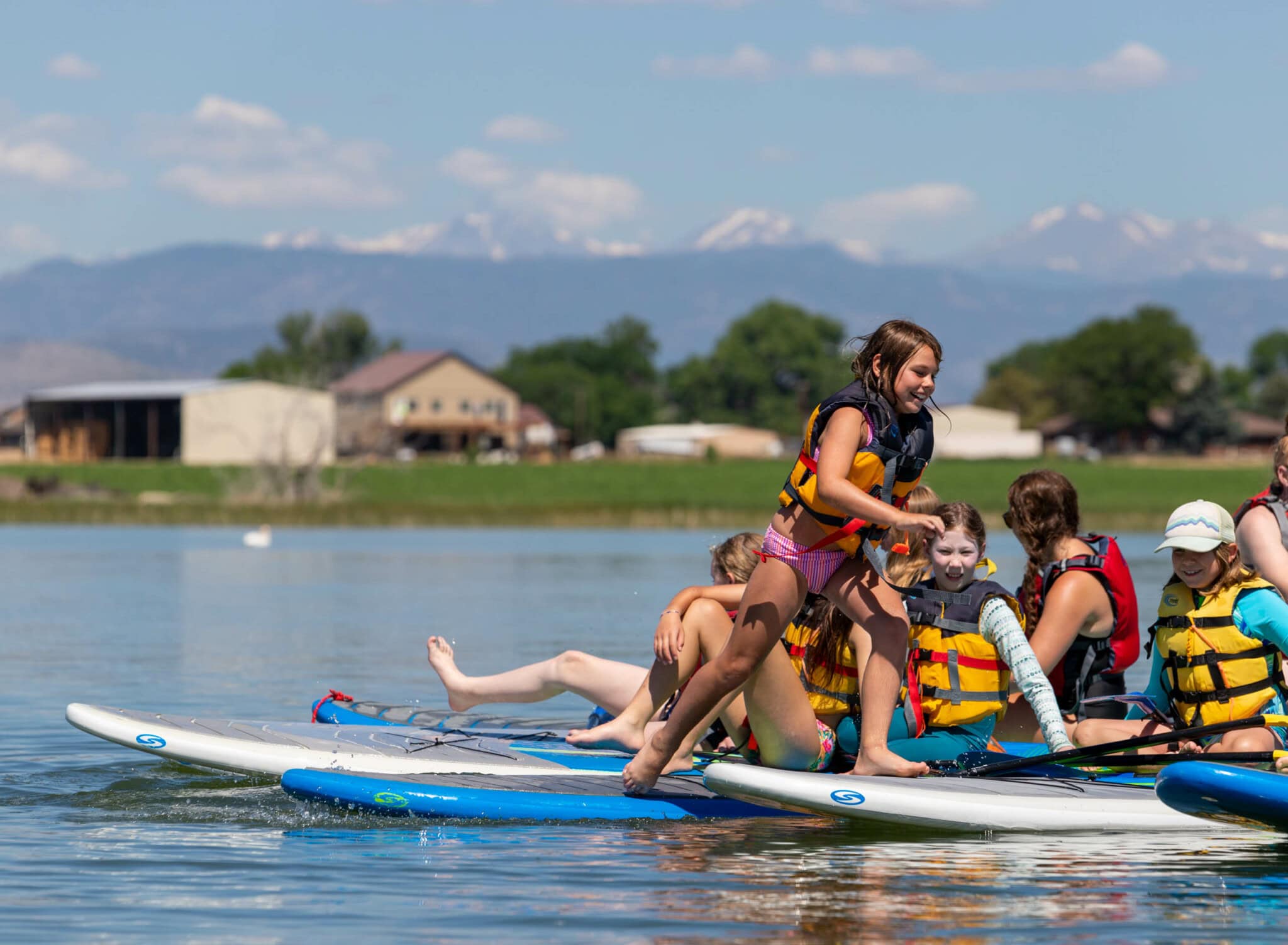 Stand up paddle boarding.