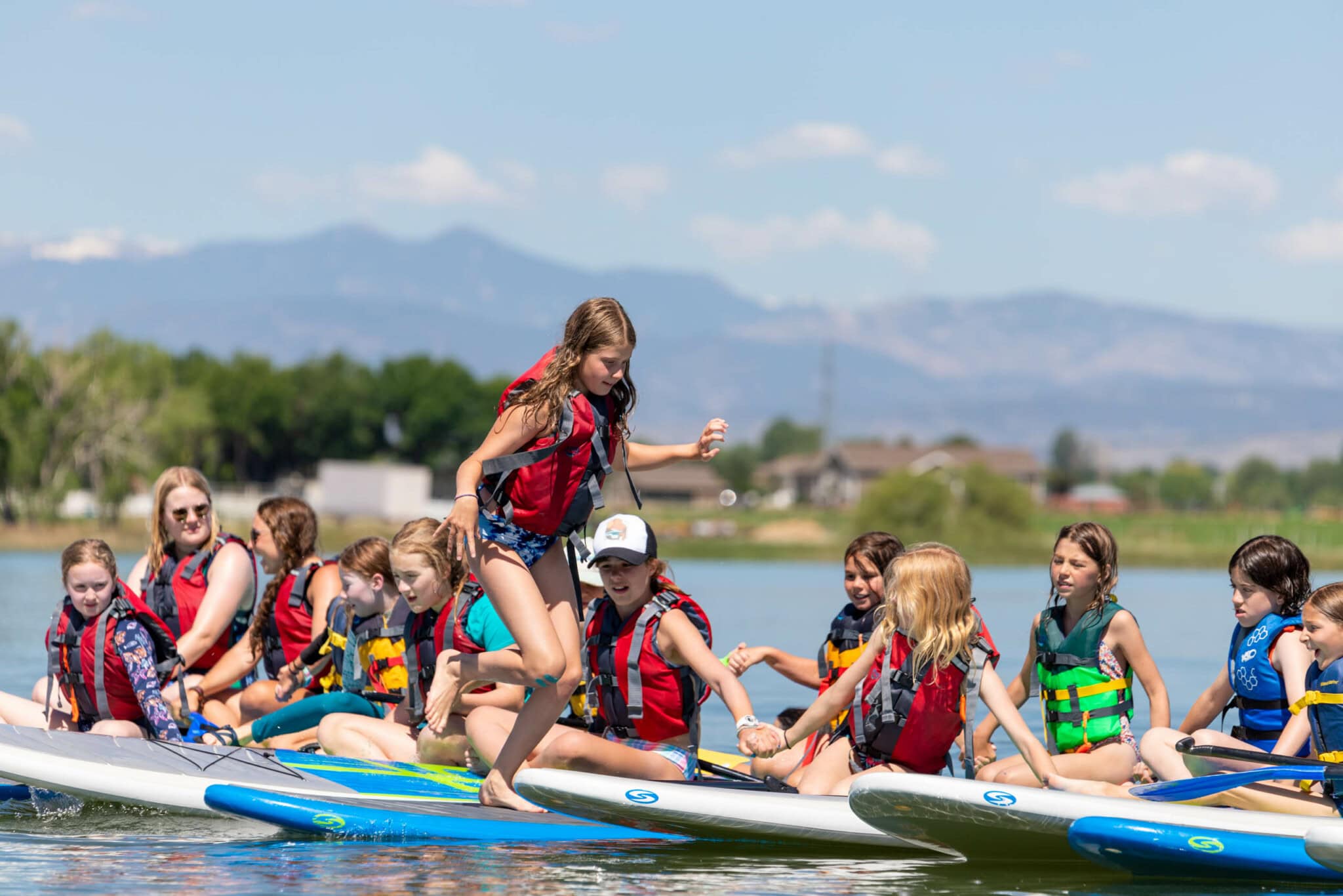 Stand up paddle boarding.