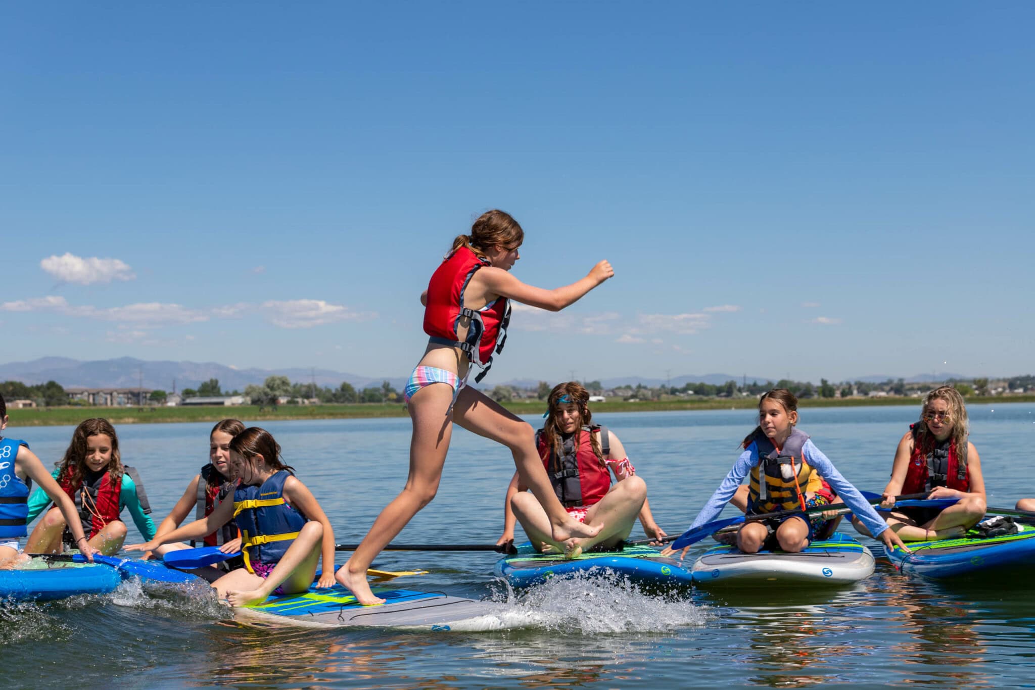 Stand up paddle boarding.