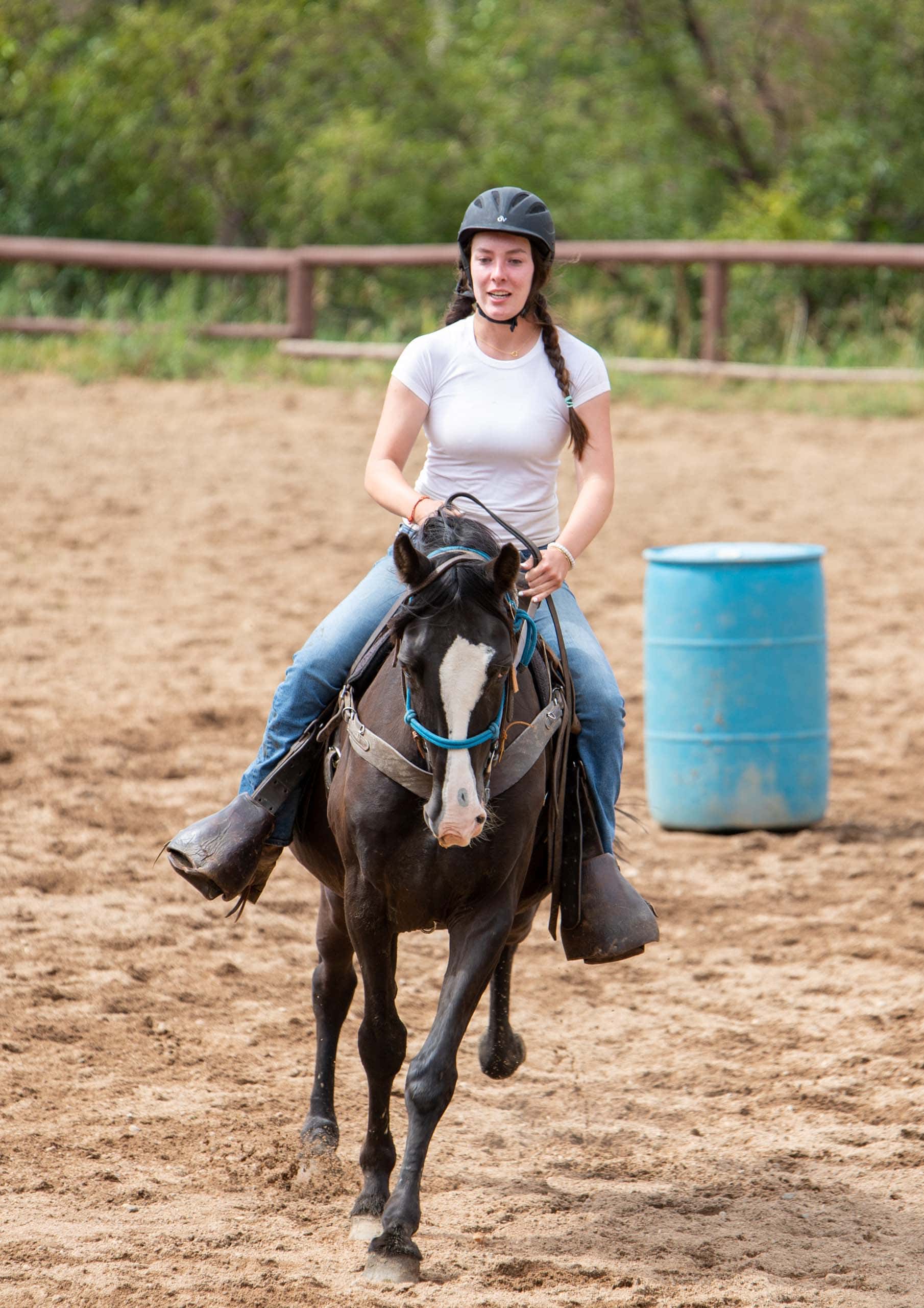 Horseback riding.